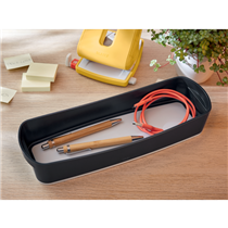 Leitz Mybox Cosy Bandeja Organizadora Larga Gris Terciopelo