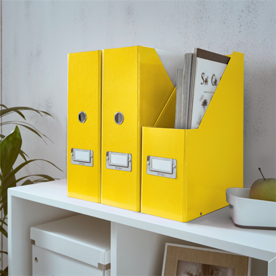 Revistero Click & Store Wow De Leitz Amarillo