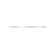 Canutillo GBC WIRE paso US 12MM (Caja 100), blanco