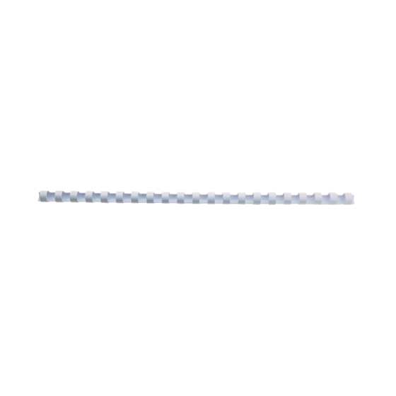 Canutillo plástico DIN A4 GBC 12 mm (Caja 100), blanco