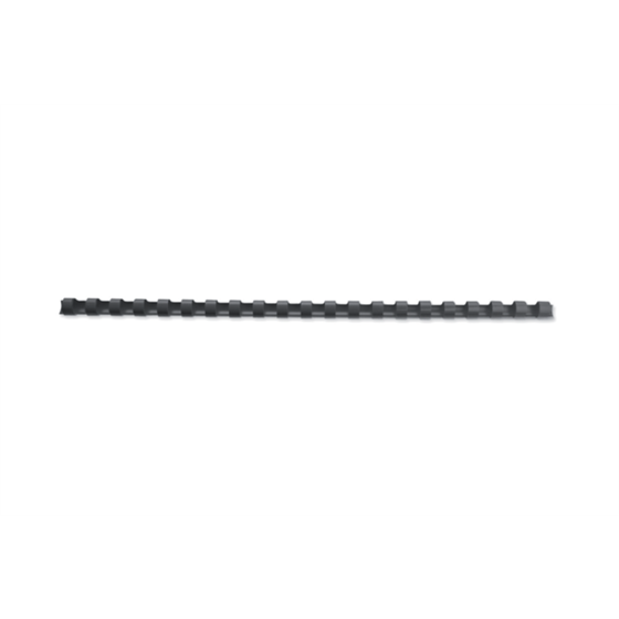 Canutillo plástico DIN A4 GBC 12 mm (Caja 100), negro