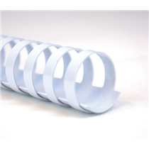Canutillo plástico DIN A4 GBC 28 mm (Caja 50), blanco