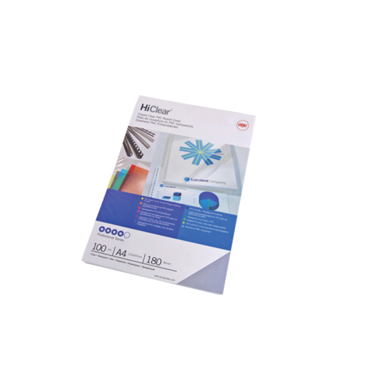 Portada Encuadernar Gbc Hiclear A3 180 Micras Transparente (Pack 100)