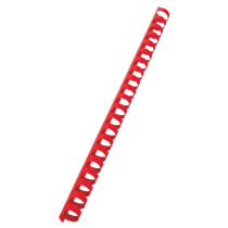 Canutillo plástico DIN A4 GBC 16 mm (Caja 100), rojo
