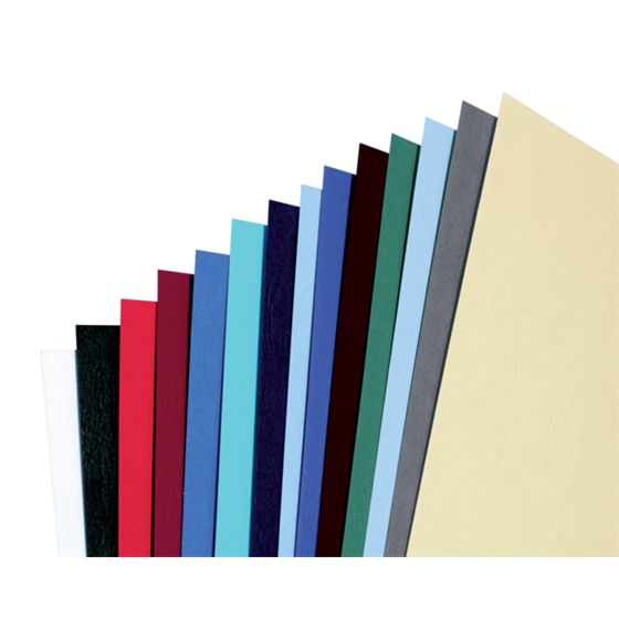Portada Encuadernar Gbc Leathergrain Azul Real símil piel 250 grs DIN A4 (Pack 100)